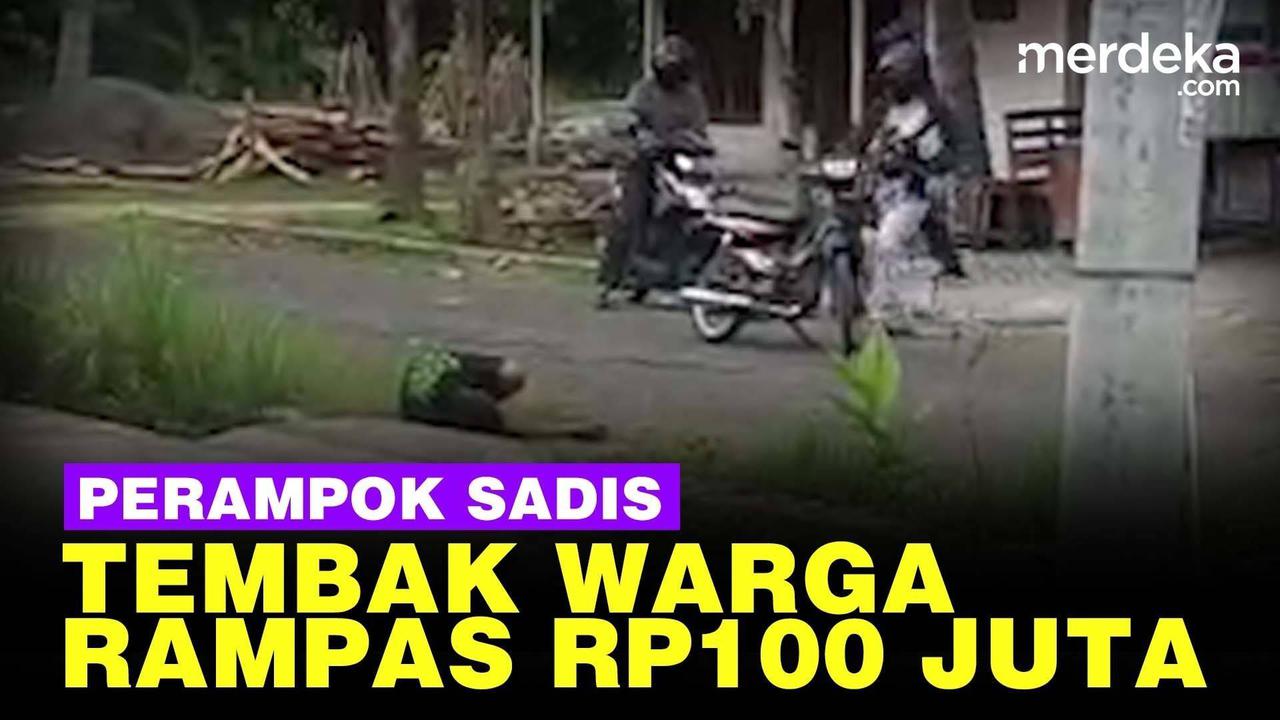 VIDEO: Detik-Detik Perampokan Sadis Tembak dan Rampas Uang Rp100 Juta di Cilacap