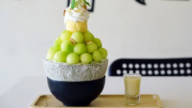 bingsoo buah melon es