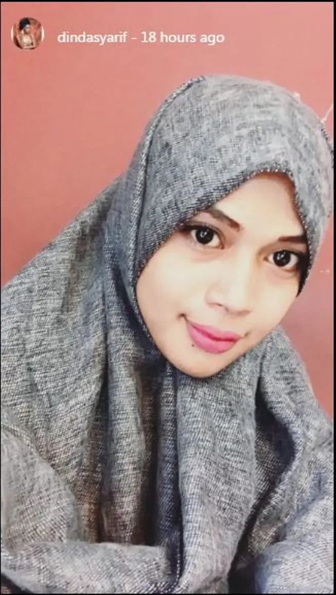 Dinda Syarif kenakan hijab (Foto: Instagram)