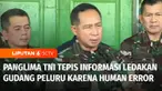 Panglima TNI, Agus Subiyanto akan mengganti kerugian masyarakat terdampak ledakan dan kebakaran di gudang amunisi TNI AD, di Desa Ciangsana, Kabupaten Bogor, Jawa Barat. Sementara itu, Panglima TNI menepis adanya informasi kebakaran dan ledakan karen...