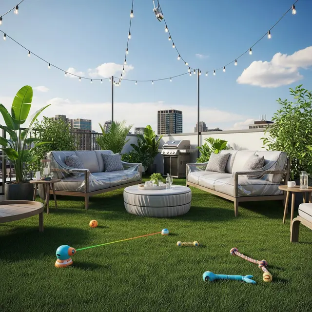 Desain Teras Rooftop Kecil Sebagai Spot Nongkrong