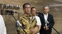 Menteri Pertanian (Mentan) Amran Sulaiman dalam Musyawarah Nasional X HKTI dan Kongres Tani Indonesia, di Kementerian Pertanian, Jakarta, Selasa (24/6/2025).