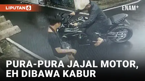 VIDEO: Modus Menjajal, Pria di Semarang Bawa Kabur Motor Sport Rp70 Juta