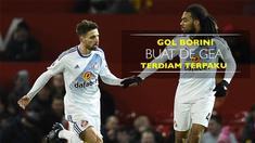 Video gol striker Sunderland, Fabio Borini, yang buat kiper Manchester United, David de Gea, terpaku saat Boxing Day Premier League 2016.