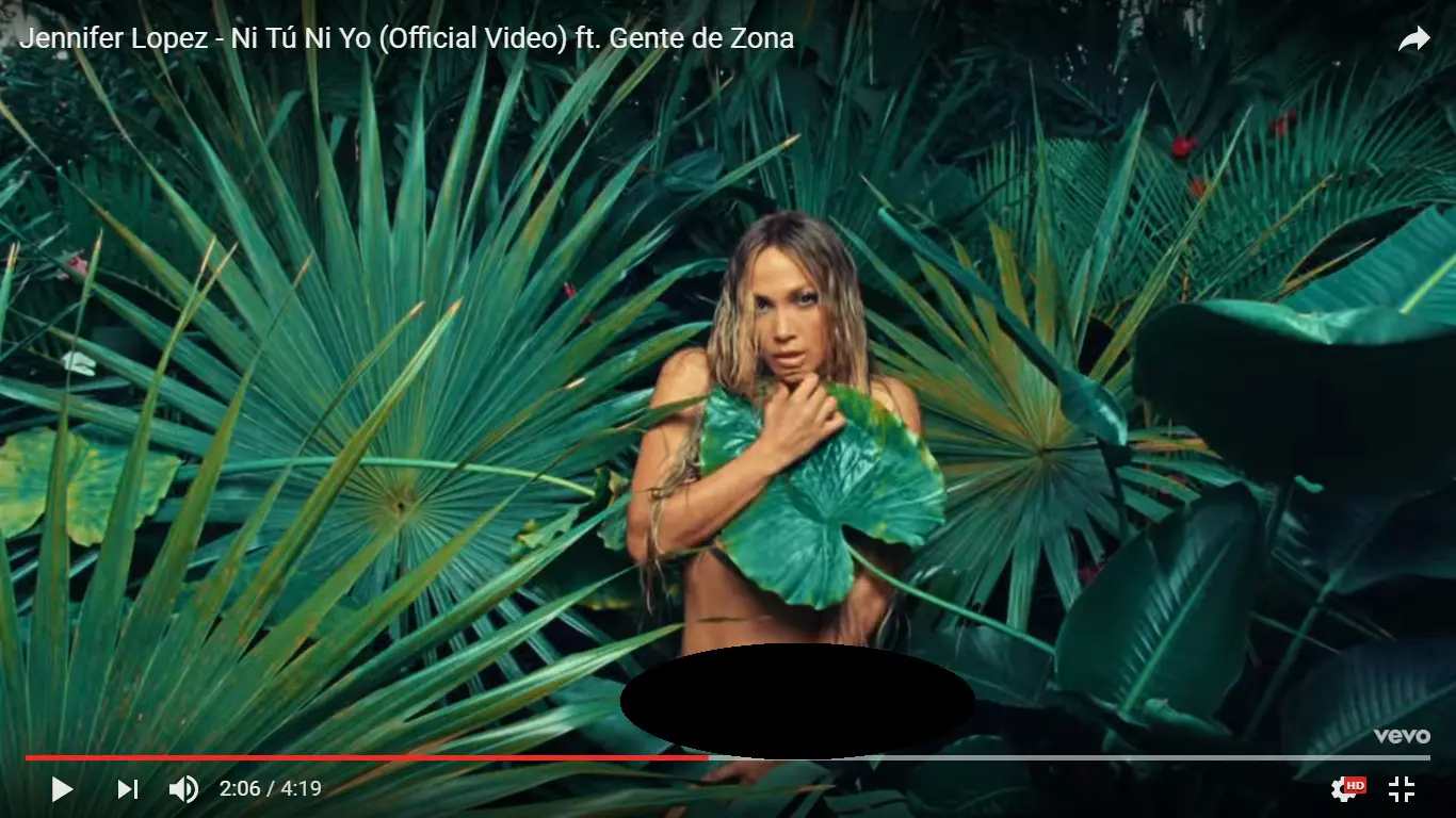 Jennifer Lopez tampil bugil di video klip terbarunya. [foto: YouTube]