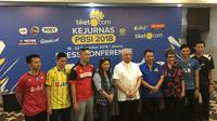 Konferensi pers Kejurnas PBSI 2018 di Britama Arena, Jakarta, Senin (17/12//2018). (Bola.com/Benediktus Gerendo Pradigdo)
