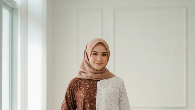 Model Gamis Batik untuk Seragam Pengajian