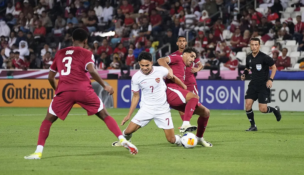 Skuad Garuda harus main dengan sembilan pemain usai Ivar Jenner dan Ramadhan Sananta diganjar kartu merah di babak kedua. (Dok. PSSI)