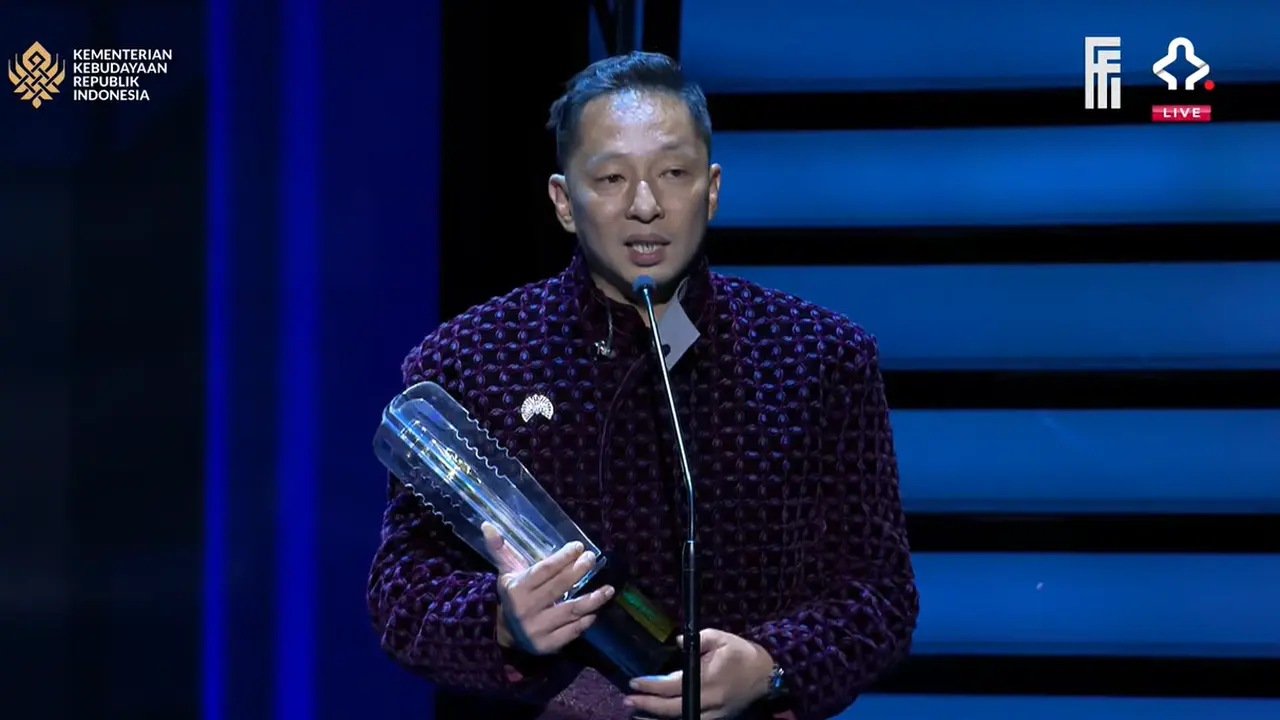 Ringgo Agus Rahman dalam FFI 2025. (YouTube/ Festival Film Indonesia)
