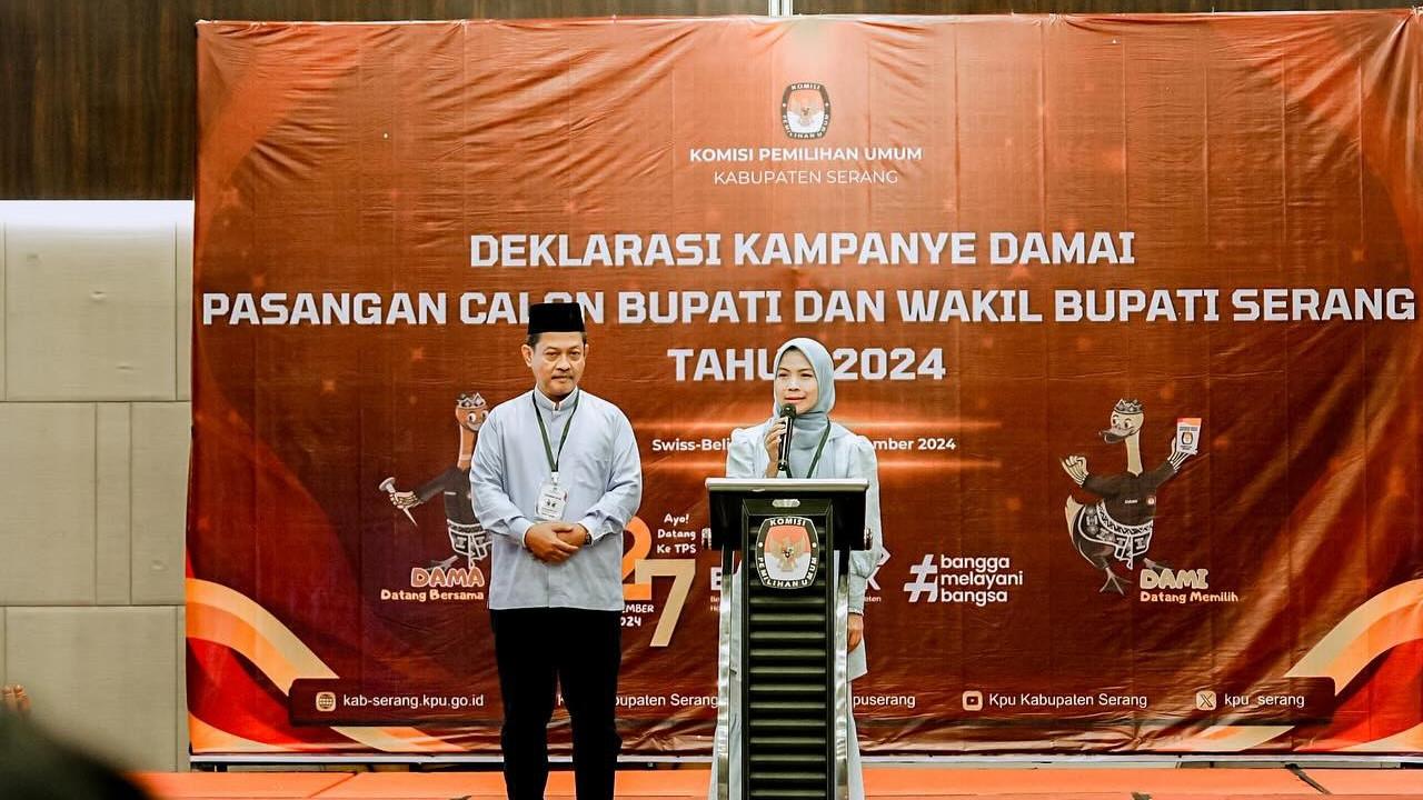Istri Yandri Tumbangkan Anak Atut di Pilkada Serang 2024: Ratu Zakiyah 598.654 Suara, Andika 254.494 Suara