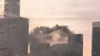 Kebakaran di Trump Tower, Manhattan, Kota New York, Amerika Serikat (sumber: Supplied/Twitter/@SusanSball4)