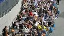 Meskipun polisi Inggris mengatakan tidak ada indikasi kejadian di Wina akan berdampak pada pertunjukan di Wembley, keamanan di stadion telah ditingkatkan. (JUSTIN TALLIS / AFP)