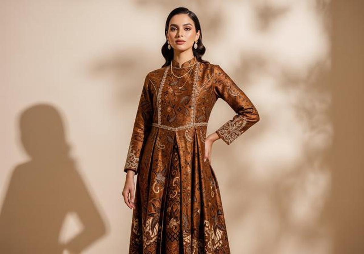 7 Tren Model Gamis Batik Brokat Rich Rown Terbaru untuk Ramadan 2026