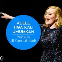 Maju mundur Adele berkarir di dunia musik (Desain: Muhammad Iqbal Nurfajri/Bintang.com)