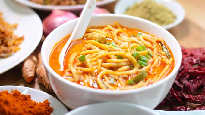 mi kuah kari kare pedas