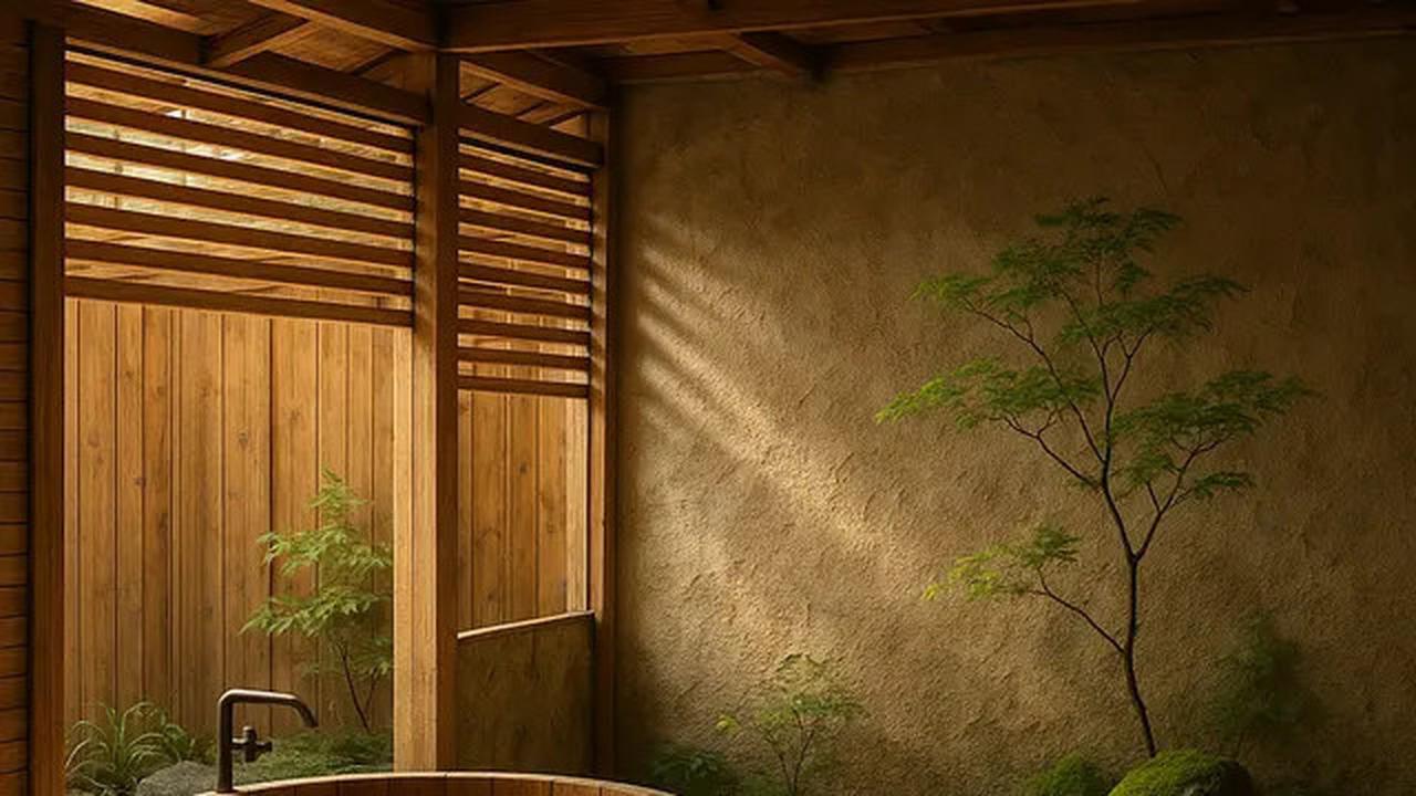 7 Inspirasi Kamar Mandi Semi Outdoor Bergaya Jepang, Estetik dengan Nuansa Alam