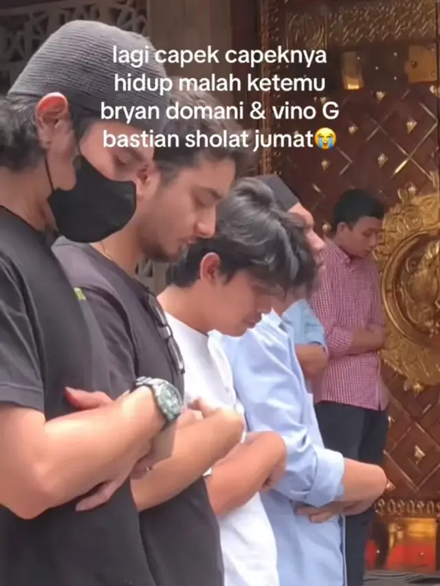 Potret Vino G Bastian, Bryan Domani, dan Indra Jegel (TikTok/@telurucul)