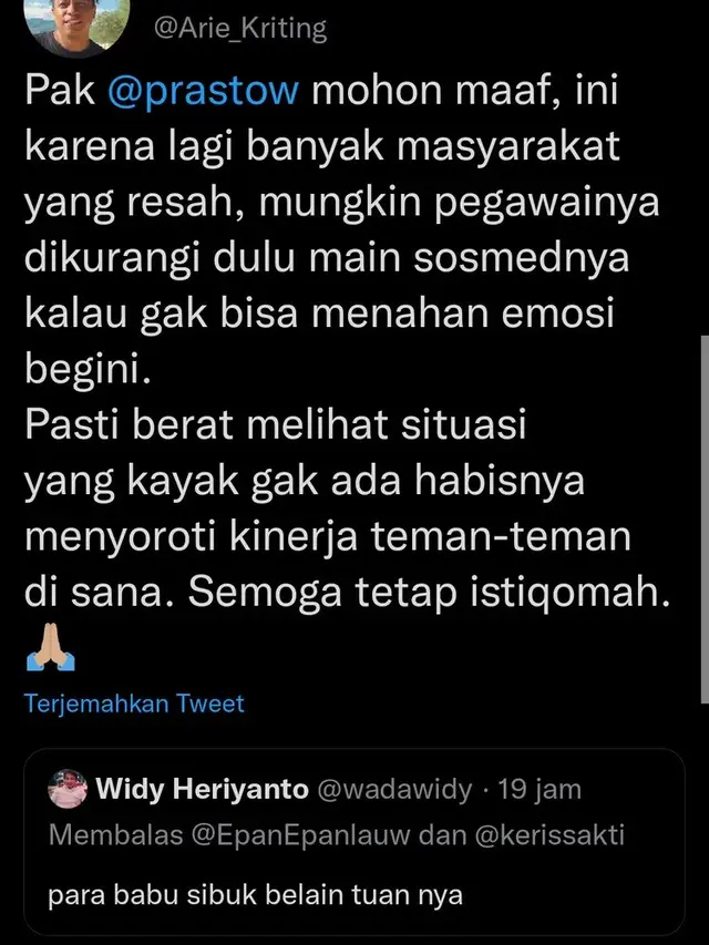 Arie Kriting Bahas Pegawai Bea Cukai