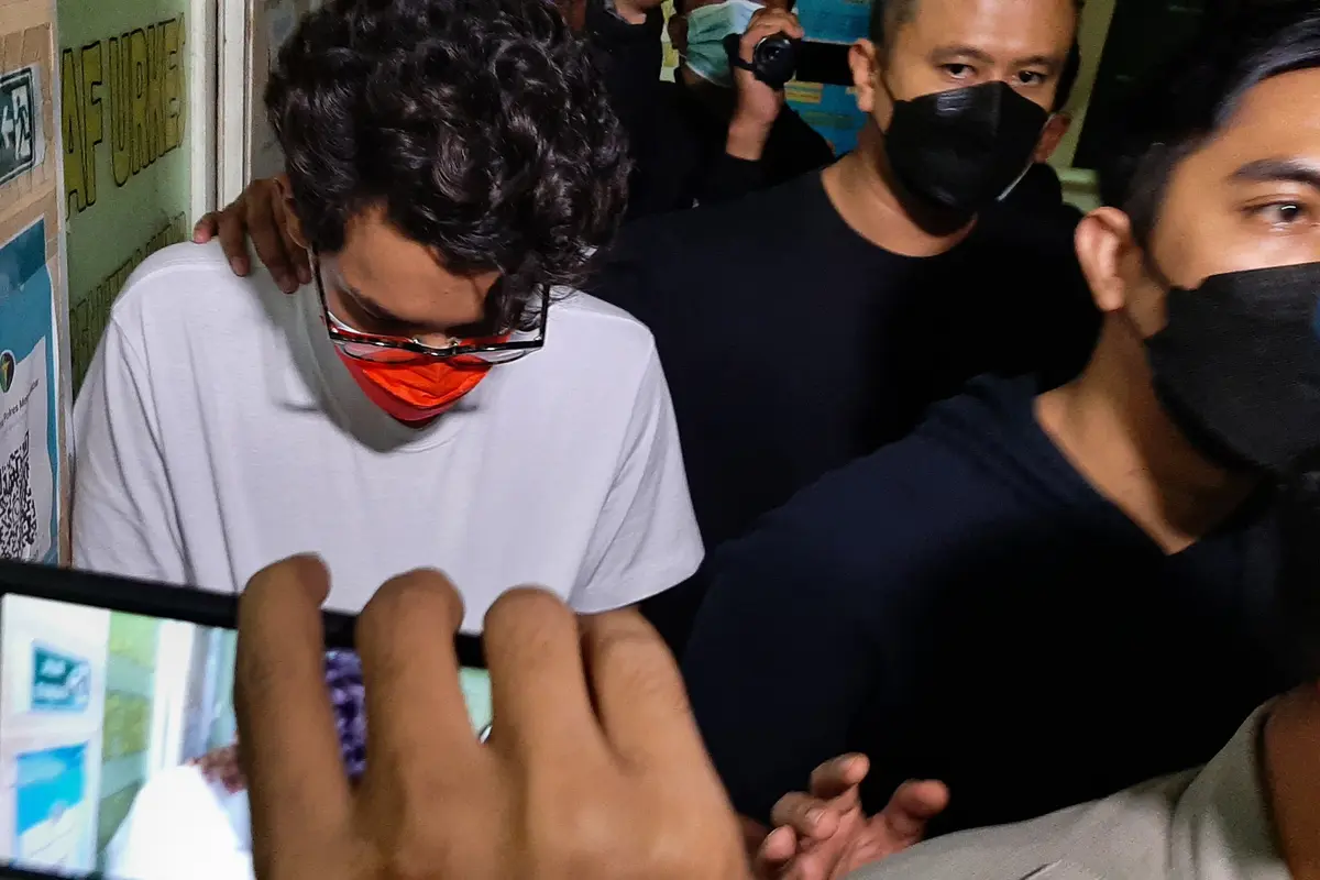 Ardhito Pramono usai ditangkap polisi terkait kasus Narkoba. (Istimewa)