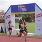 Dihanis Arsita dari SMAN 4 Malang menjadi yang tercepat sekaligus mencatatkan rekor nomor lari 100 meter putri dengan catatan waktu 12,92 detik pada final Energen Champion SAC Indonesia 2022 - East Java Qualifiers di Lapangan Atletik THOR Surabaya, Minggu (6/11).