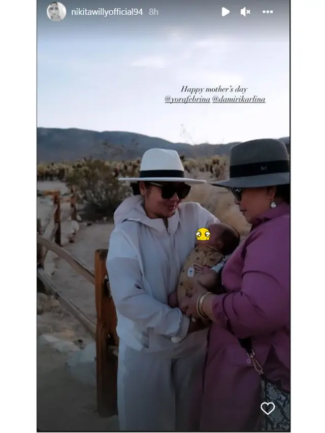 6 Potret Nikita Willy Ajak Sang Anak First Trip di Joshua Tree, Bergaya Kasual