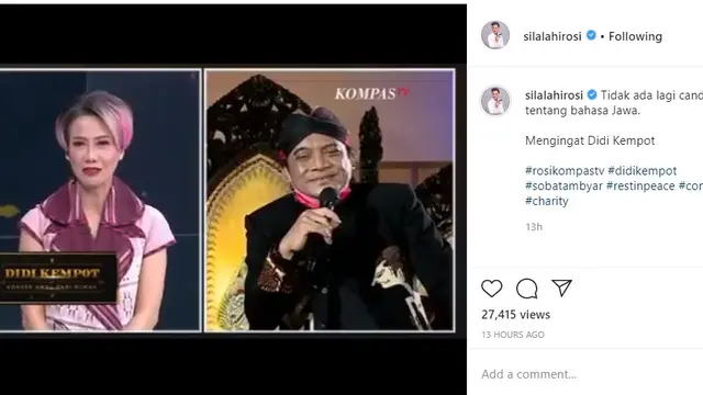 Didi Kempot - Rosianna Silalahi (Foto: Instagram/@silalahirosi)