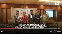 Nahdlatul Ulama (NU) dan Muhammadiyah menerima penghargaan Zayed Award for Human Fraternity atau Penghargaan Zayed untuk Persaudaraan Kemanusiaan 2024 dari Pemerintah Uni Emirat Arab (UEA). (Foto:Liputan6)