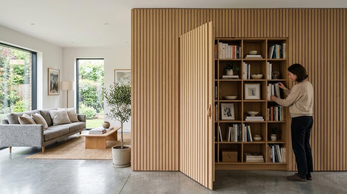 Ide Penyimpanan Tersembunyi di Rumah Minimalis/AI Generated