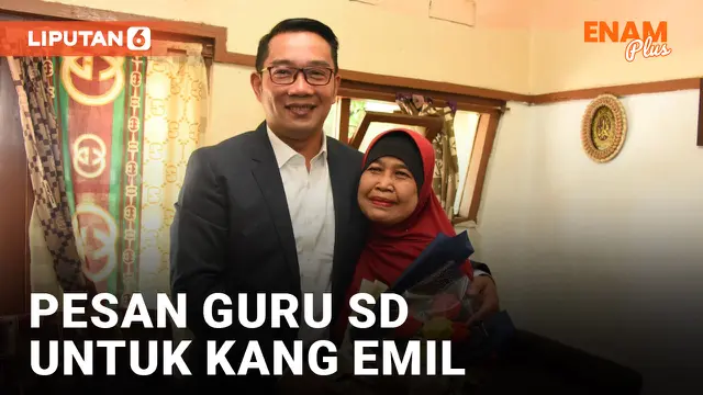 Guru SD Ridwan Kamil Berikan Doa dan Pesan untuk Mantan Murid