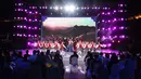 Para seniman tampil dalam kegiatan budaya untuk menyambut hitung mundur 500 hari jelang Olimpiade Musim Dingin Beijing 2022 di Badaling, Distrik Yanqing, yang terletak di Beijing, ibu kota China, pada 20 September 2020. (Xinhua/Zhang Chenlin)