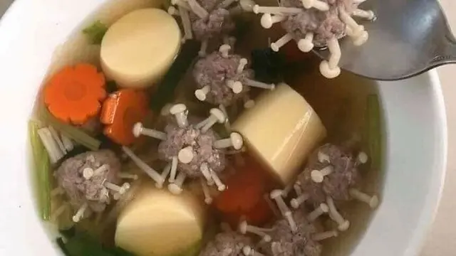Potret makanan unik bikin geleng kepala