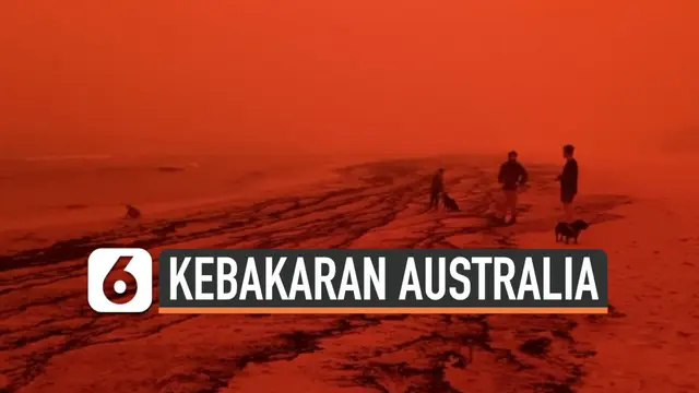 VIDEO: Langit Australia Jadi Merah karena Kebakaran Hutan