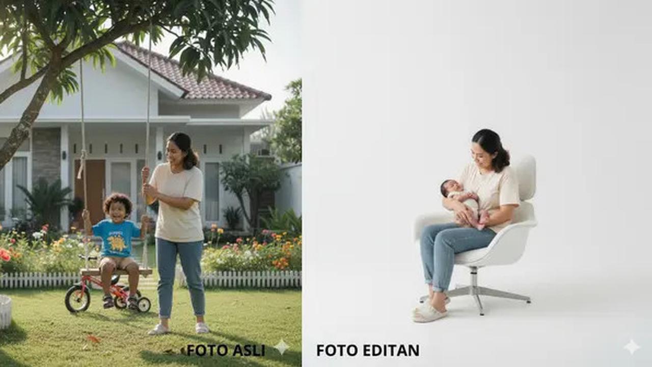 7 Prompt Gemini AI Viral Edit Foto Ibu dan Anak yang Masih Kecil ala Photoshoot