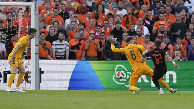 FOTO: Belanda Menang Tipis Lawan Wales di UEFA Nations League