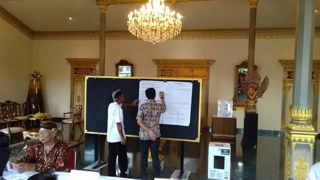 Jokowi-Ma’ruf Amin menang di TPS 15 Panembahan, Kraton, DI Yogyakarta, tempat Sultan HB X mencoblos. (Foto: Liputan6.com/Bayu)