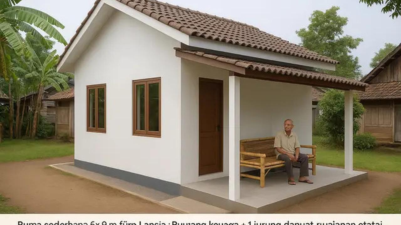 7 Gambar Rumah Sederhana 6x9 untuk Lansia di Kampung, Nyaman dan Aman