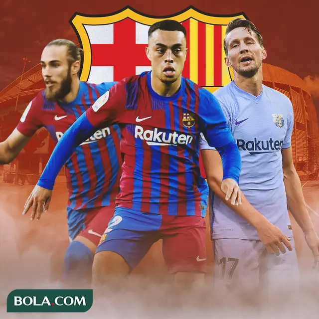 Barcelona - Oscar Mingueza, Sergino Dest, Luuk De Jong