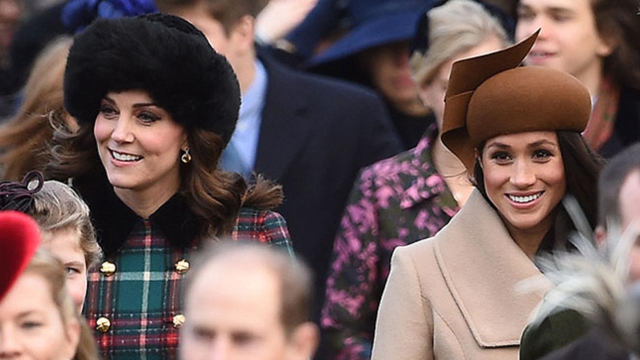 Meghan Markle dengan Kate Middleton.