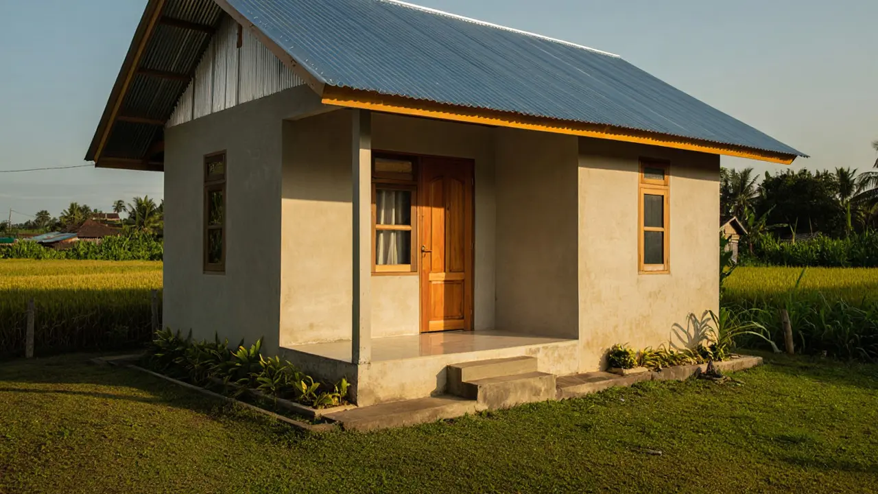 Desain Rumah Murah 1 Lantai Budget Rp40 Juta untuk Pasangan Baru