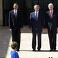 Para mantan Presiden AS mulai dari Barack Obama, Bush Jr, Bill Clinton, Bush Sr, dan Jimmy Carter (AP)