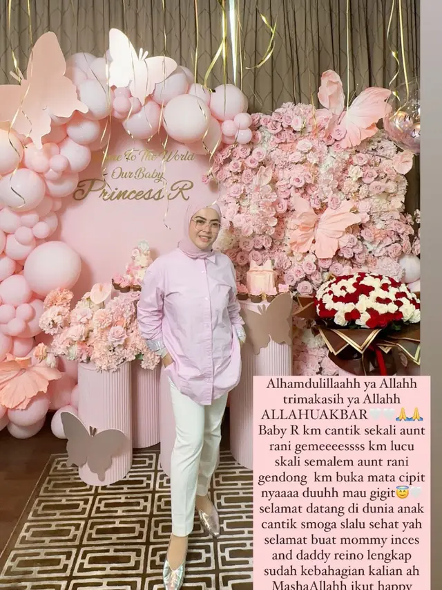 Unggahan Aisyahrani adik Syahrini soal anak pertama Reino Barack. (Foto: Dok. Instagram @syh55)