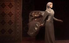Celine Evangelista Tampil Anggun dengan Gaun Cape dan Hijab Menawan