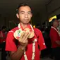 Salah seorang atlet Indonesia yang meraih empat medali di ASEAN Para Games (APG) 2015 (Liputan6/Reza Kuncoro)