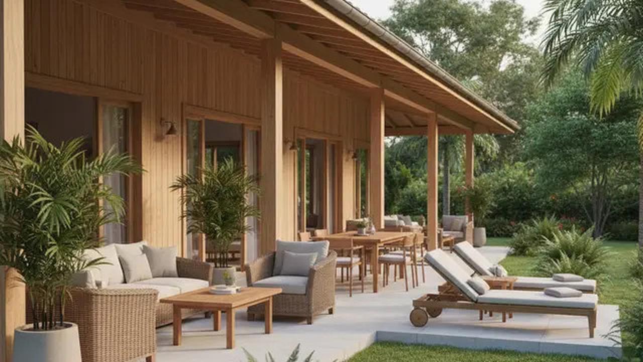 9 Model Rumah 1 Lantai dengan Teras Luas Bergaya Resort, Konsep Elegan yang Bikin Betah