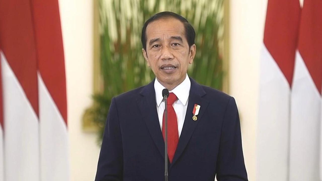 Jokowi saat pidato kunci pada acara Kongres ke-6 Ikatan Jurnalis Televisi Indonesia (IJTI)