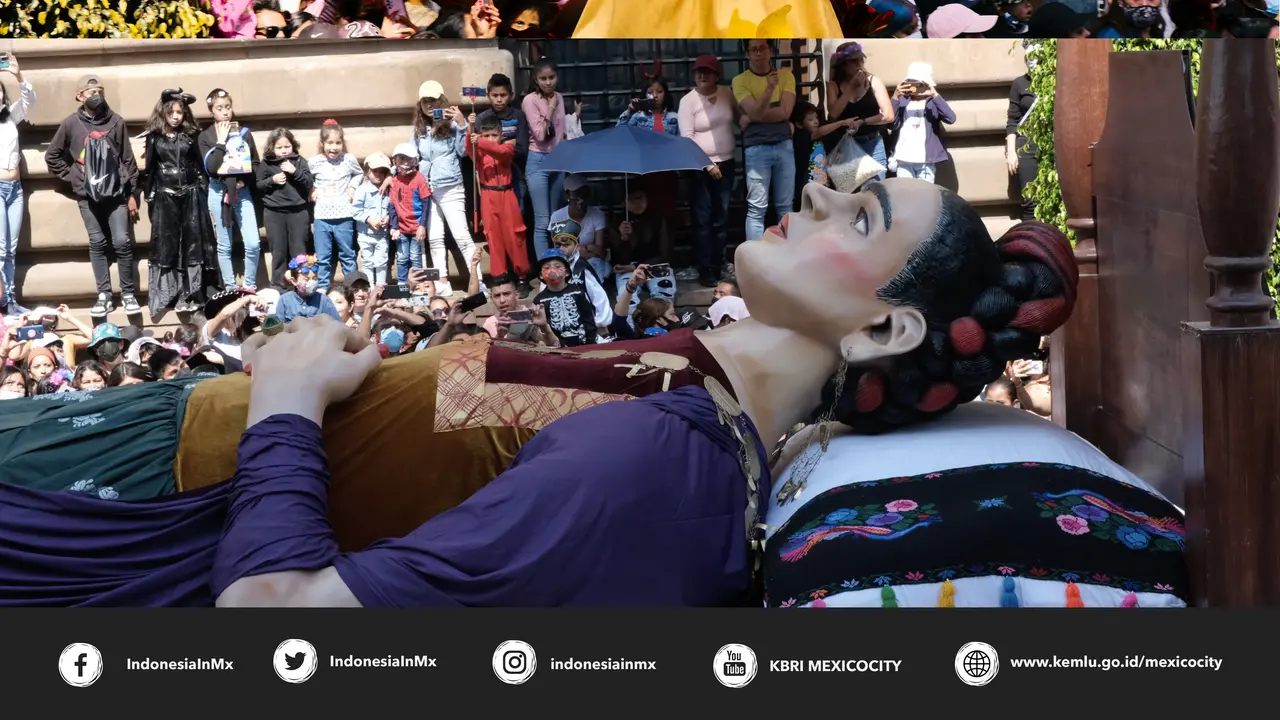 KBRI Meksiko ikut merayakan Hari Kematian di Meksiko.