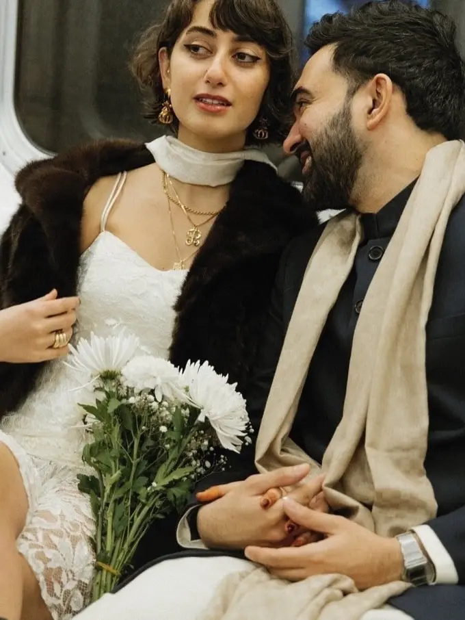 Rama Duwaji dan Zohran Mamdani yang baru saja menikah. [@zohrankmamdani]