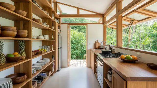 Model Rumah Kecil Tapi Punya Dapur Luas Karena Penataan Vertikal