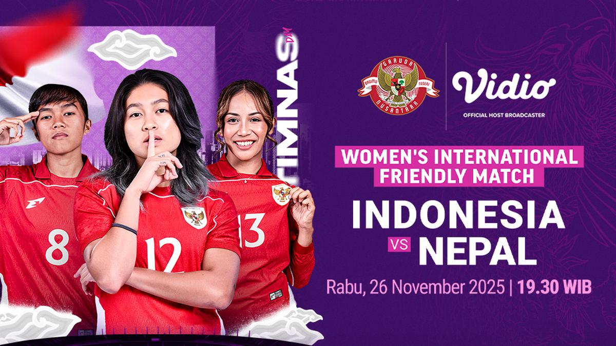 Link Live Streaming Timnas Indonesia vs Nepal: FIFA Women’s Match Day 2025, Tayang di Vidio