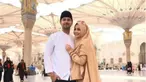 Nagita Slavina tetap terlihat stylish dan fashionable dengan memakai hijab syari di tanah suci saat umrah belum lama ini.